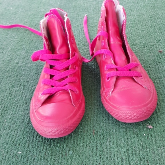 Hot Pink Rubber Converse. - Picture 7 of 7